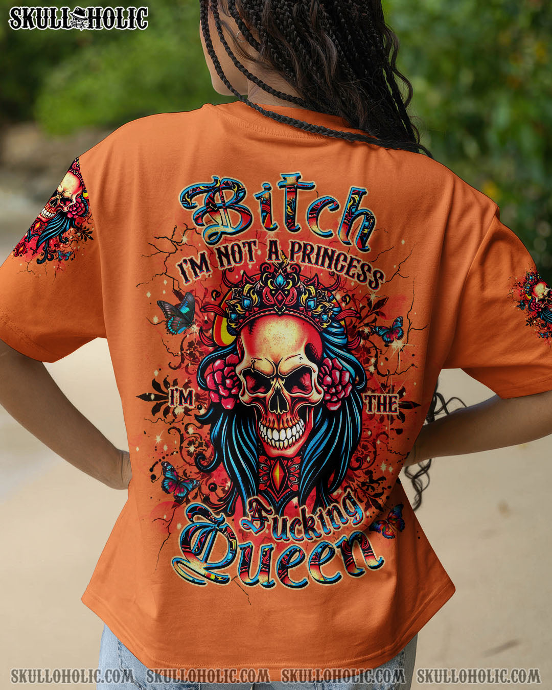 I'M THE F QUEEN SKULL ALL OVER PRINT - YHDU0204253
