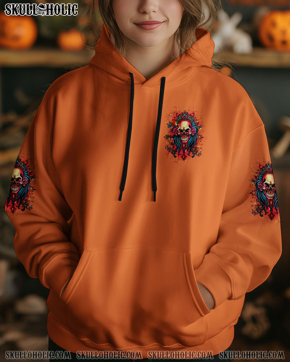 I'M THE F QUEEN SKULL ALL OVER PRINT - YHDU0204253