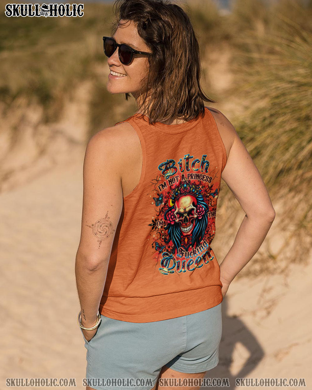 I'M THE F QUEEN SKULL ALL OVER PRINT - YHDU0204253