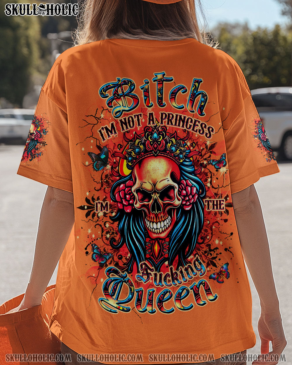 I'M THE F QUEEN SKULL ALL OVER PRINT - YHDU0204253