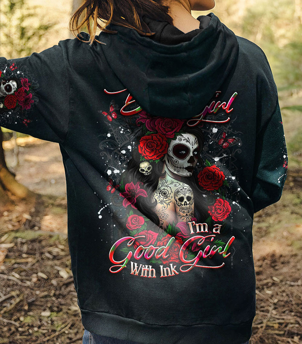 I'M A GOOD GIRL WITH INK ALL OVER PRINT - YHDU0303251