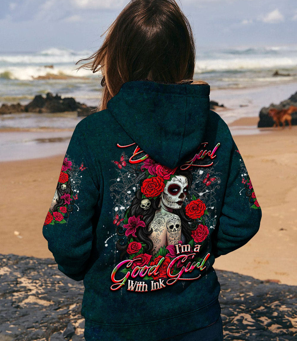 I'M A GOOD GIRL WITH INK ALL OVER PRINT - YHDU0303251
