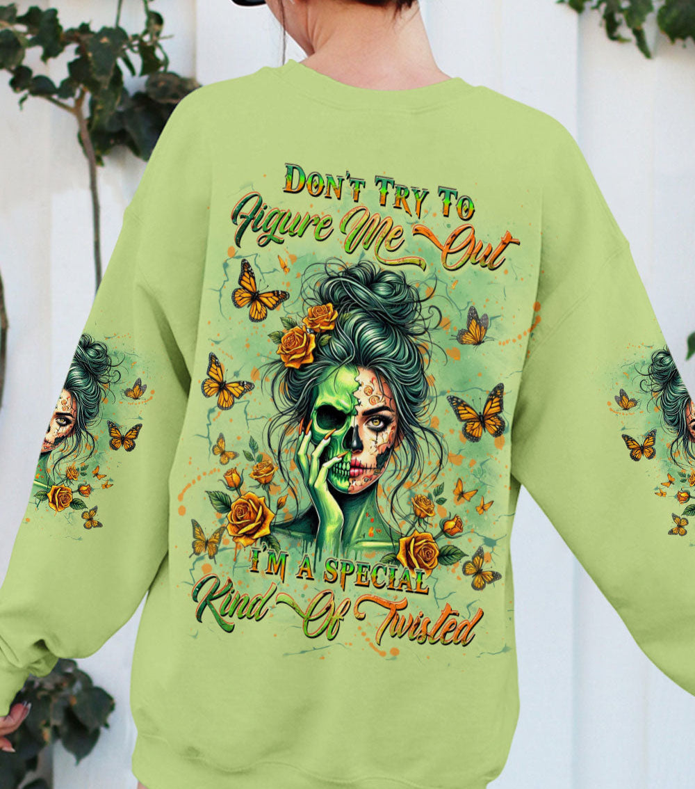 DON'T TRY TO FIGURE ME OUT ALL OVER PRINT - YHDU0403252