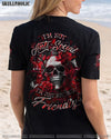 I'M NOT ANTI-SOCIAL SKULL ROSE ALL OVER PRINT - YHDU0404252
