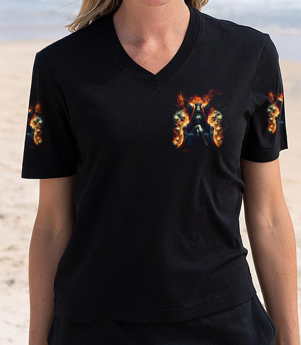 THRONE SKULL QUEEN ALL OVER PRINT - YHDU0503251
