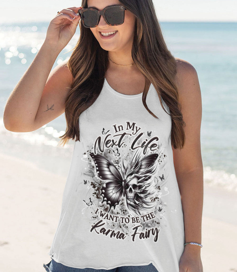 KARMA FAIRY SKULL SKULL BUTTERFLY ALL OVER PRINT - YHDU0603251