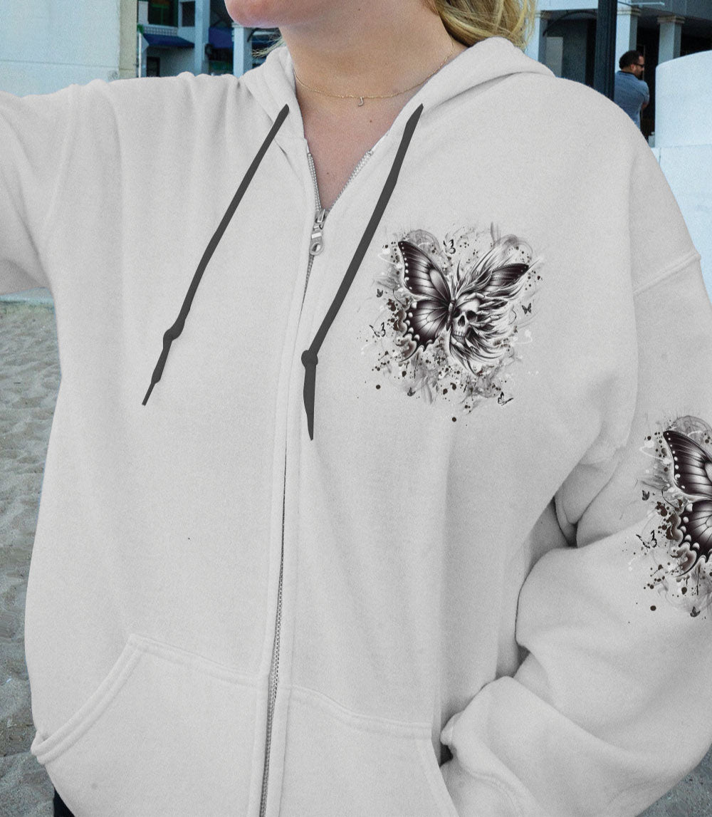 KARMA FAIRY SKULL SKULL BUTTERFLY ALL OVER PRINT - YHDU0603251