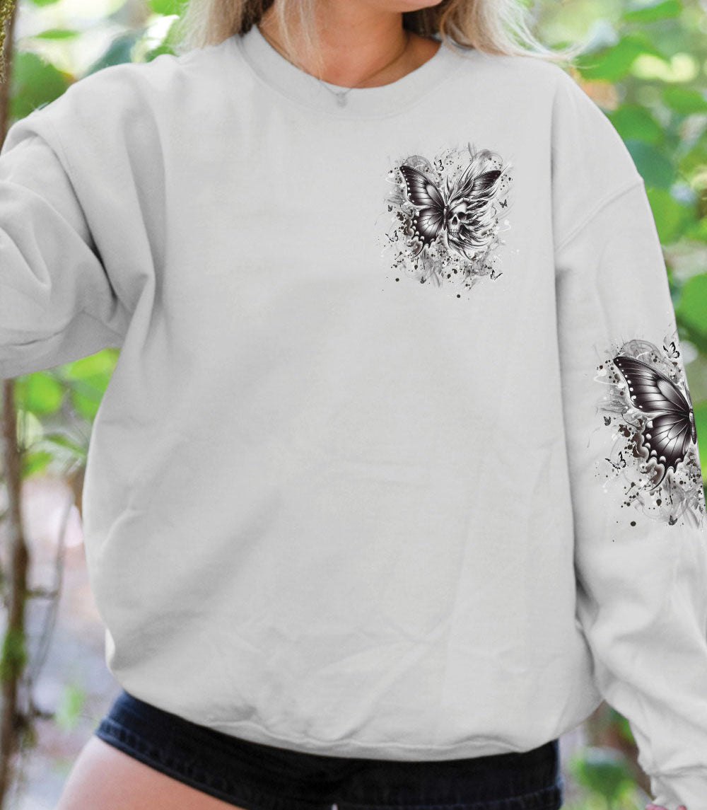 KARMA FAIRY SKULL SKULL BUTTERFLY ALL OVER PRINT - YHDU0603251