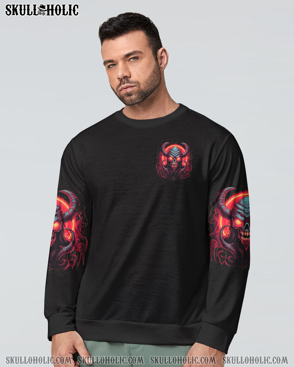 I'M NEVER ALONE SKULL ALL OVER PRINT - YHDU0606234