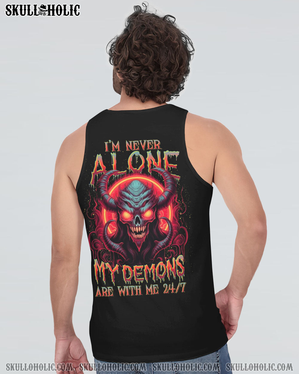 I'M NEVER ALONE SKULL ALL OVER PRINT - YHDU0606234