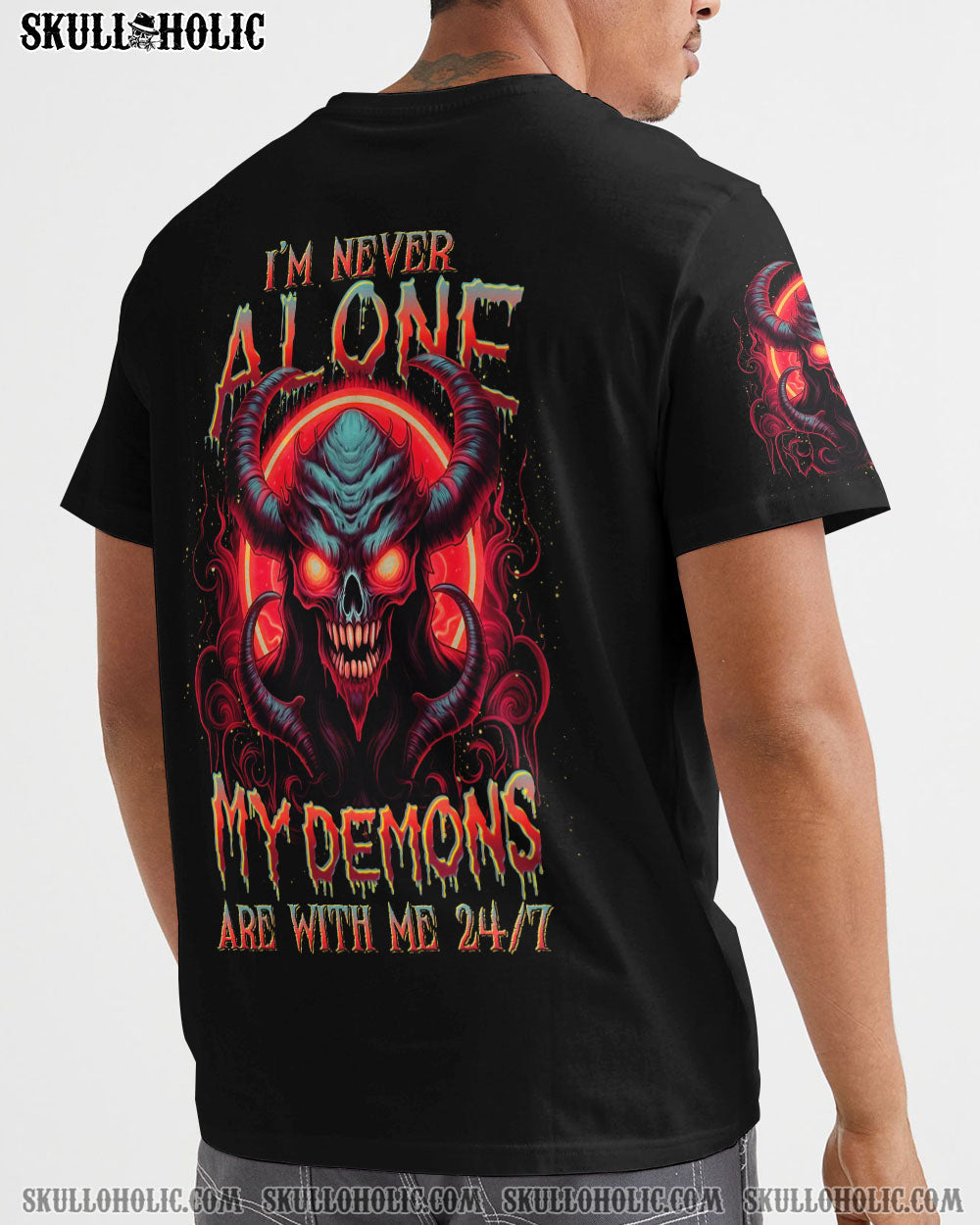I'M NEVER ALONE SKULL ALL OVER PRINT - YHDU0606234