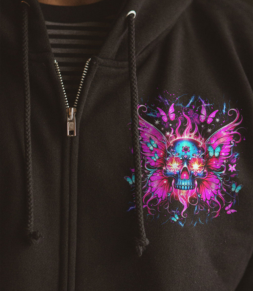 KARMA FAIRY SKULL SKULL WINGS ALL OVER PRINT - YHDU0703253