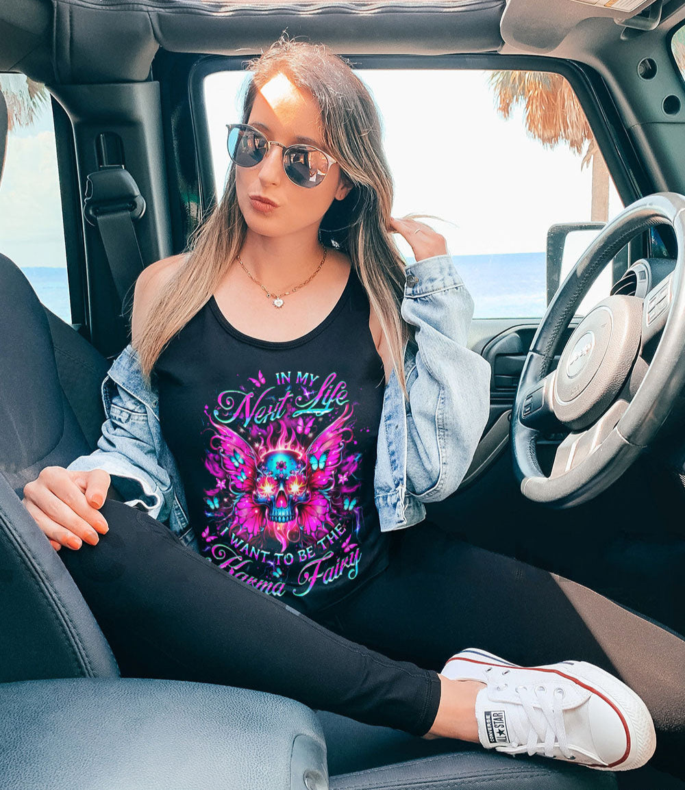 KARMA FAIRY SKULL SKULL WINGS ALL OVER PRINT - YHDU0703253