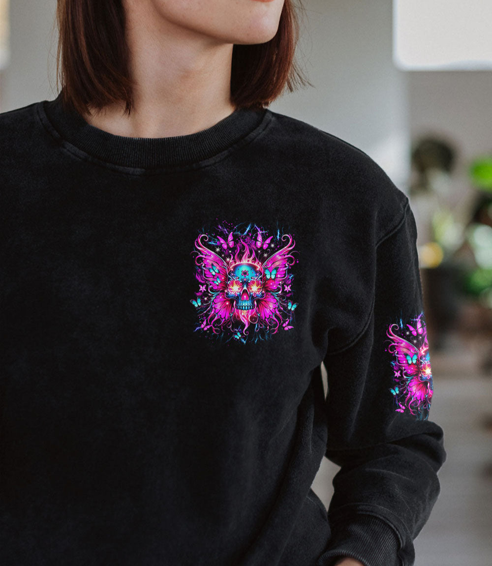 KARMA FAIRY SKULL SKULL WINGS ALL OVER PRINT - YHDU0703253