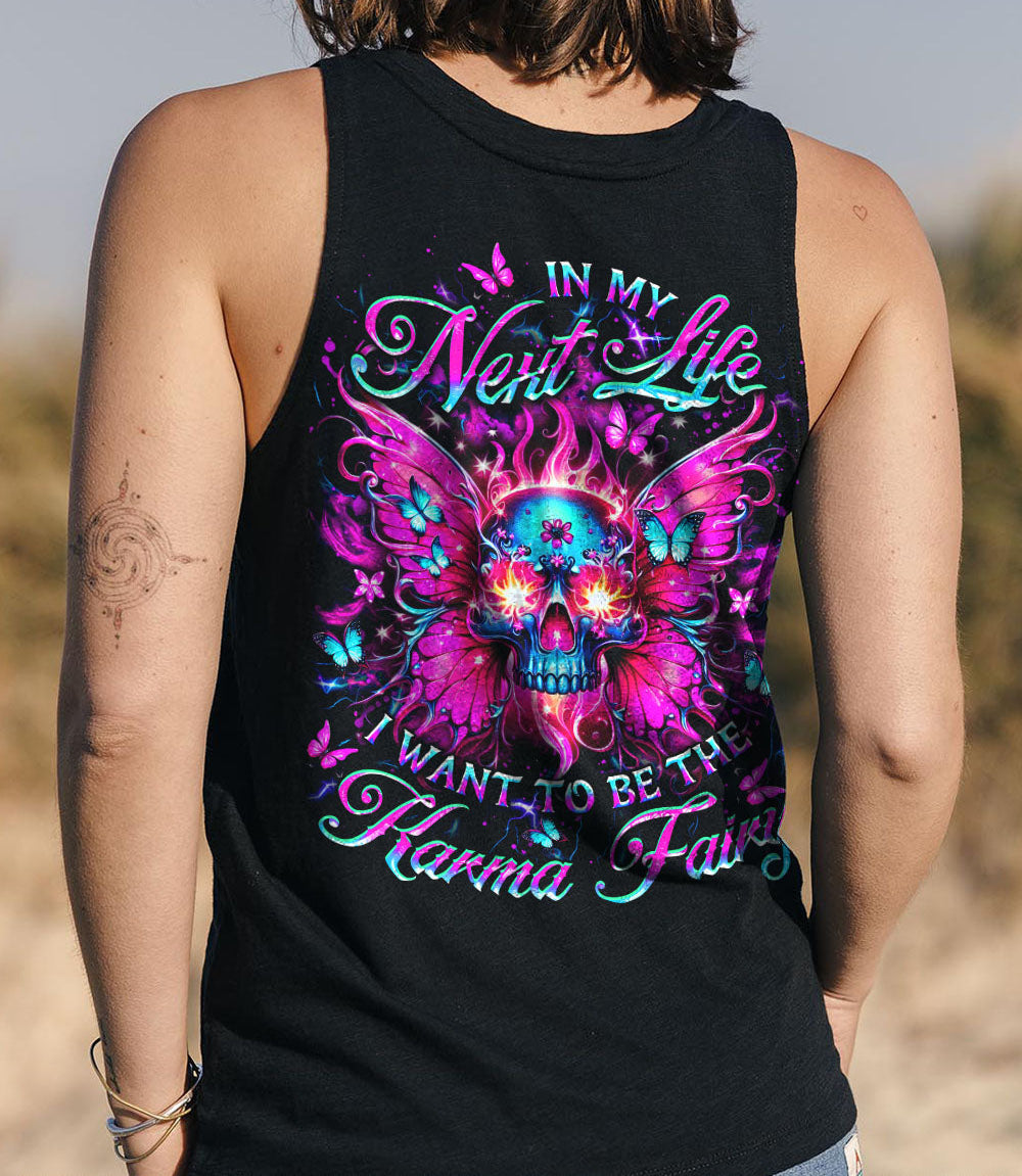 KARMA FAIRY SKULL SKULL WINGS ALL OVER PRINT - YHDU0703253