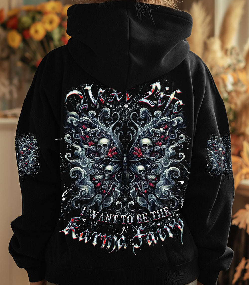 KARMA FAIRY SKULL BUTTERFLY ALL OVER PRINT - YHDU1103251
