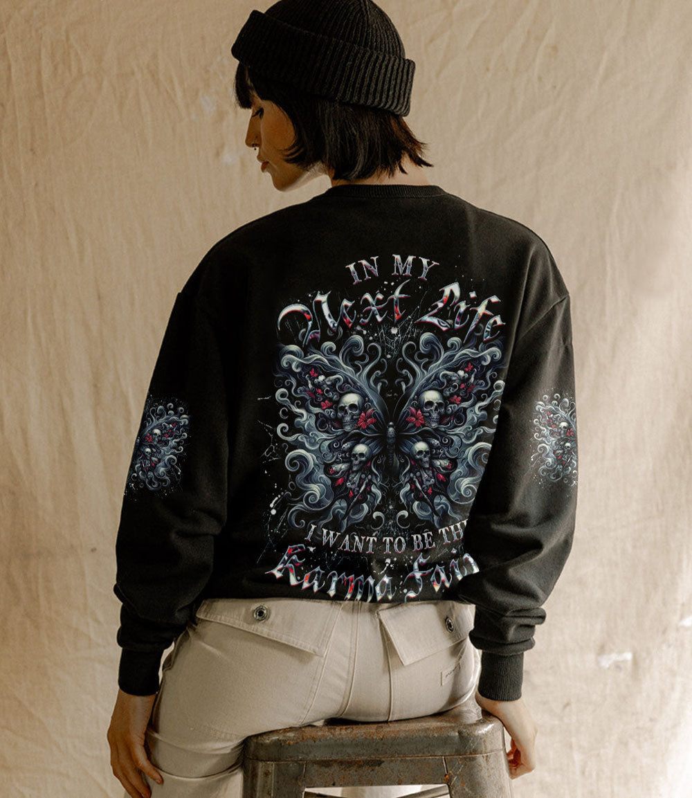 KARMA FAIRY SKULL BUTTERFLY ALL OVER PRINT - YHDU1103251