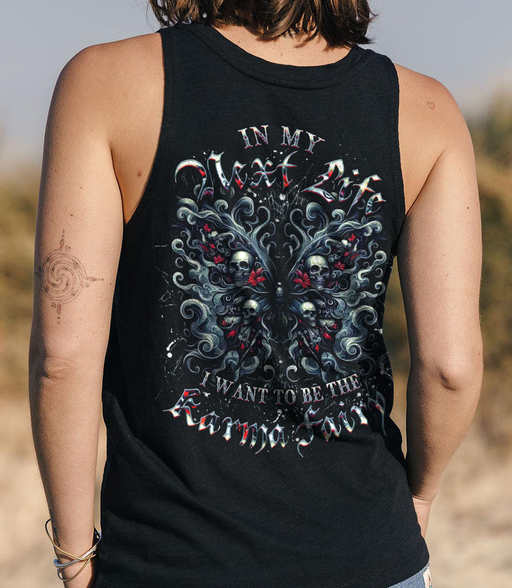 KARMA FAIRY SKULL BUTTERFLY ALL OVER PRINT - YHDU1103251