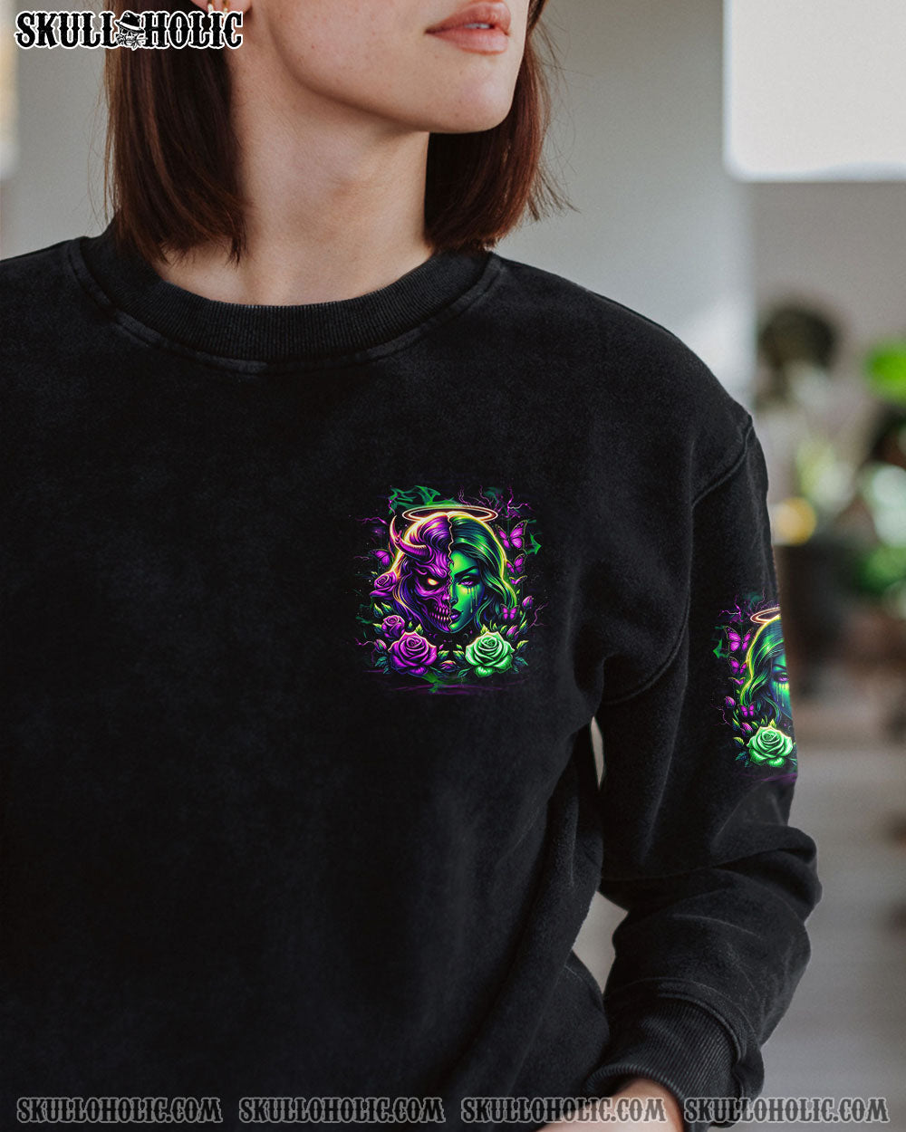 DON'T TRY TO FIGURE ME OUT SKULL ALL OVER PRINT - YHDU1104252