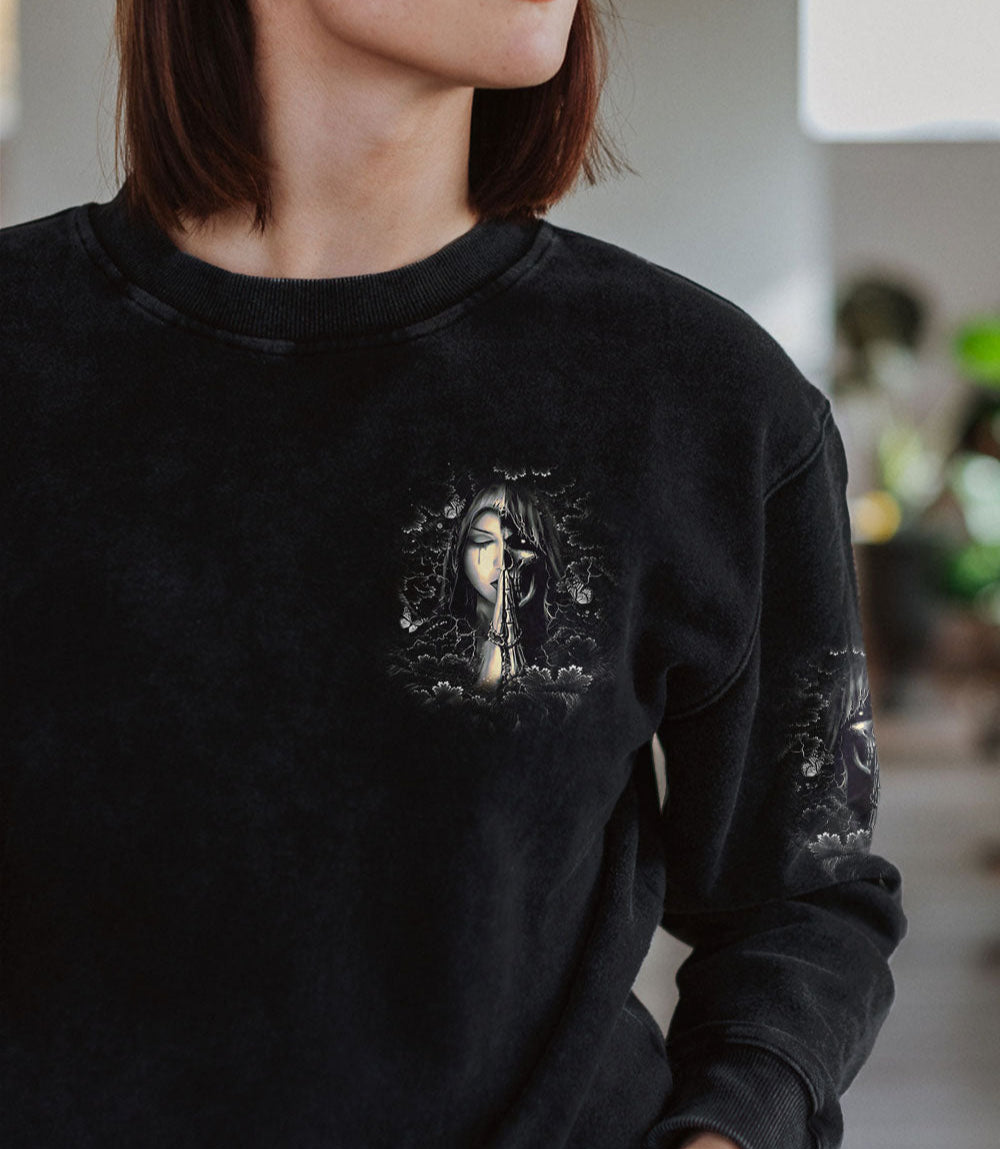DON'T TRY TO FIGURE ME OUT SKULL ALL OVER PRINT - YHDU1203251