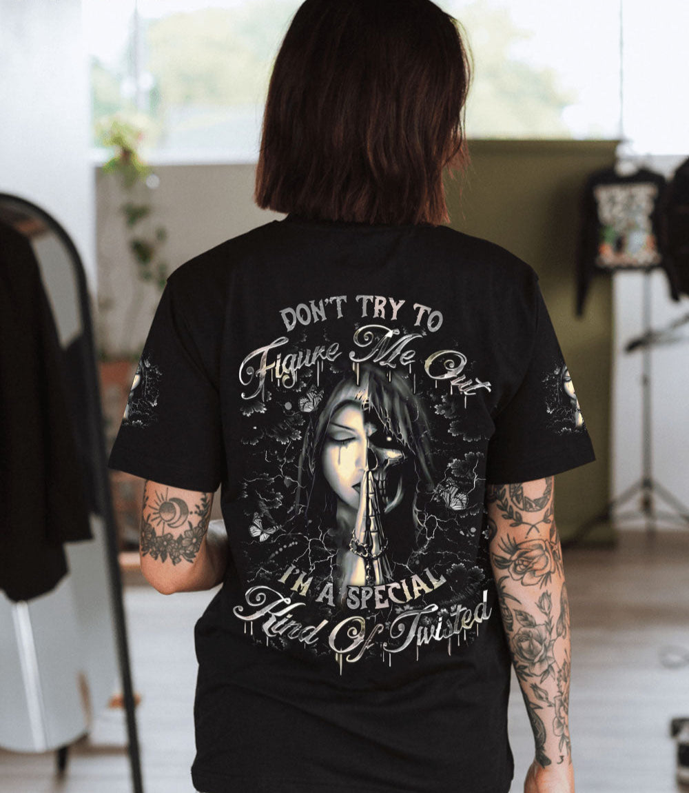 DON'T TRY TO FIGURE ME OUT SKULL ALL OVER PRINT - YHDU1203251