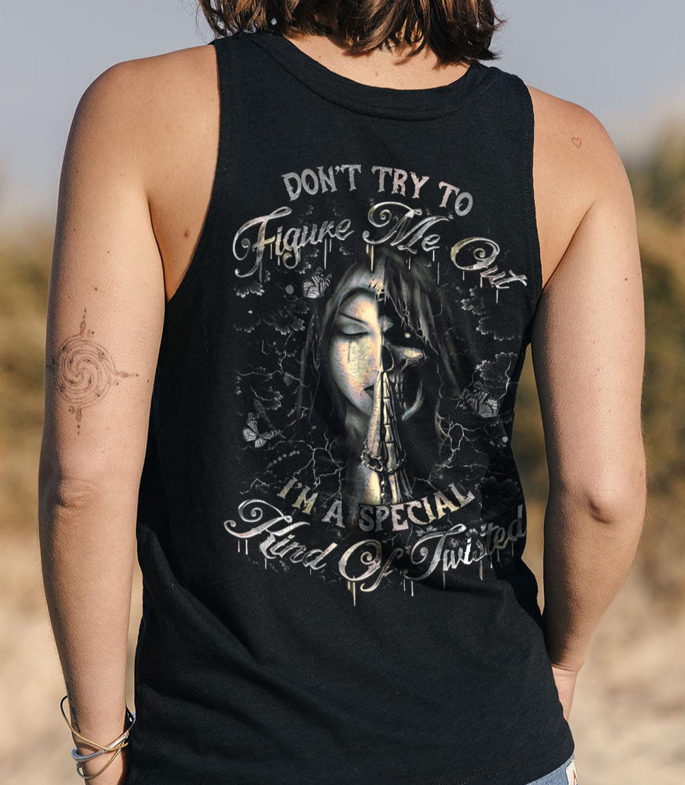 DON'T TRY TO FIGURE ME OUT SKULL ALL OVER PRINT - YHDU1203251