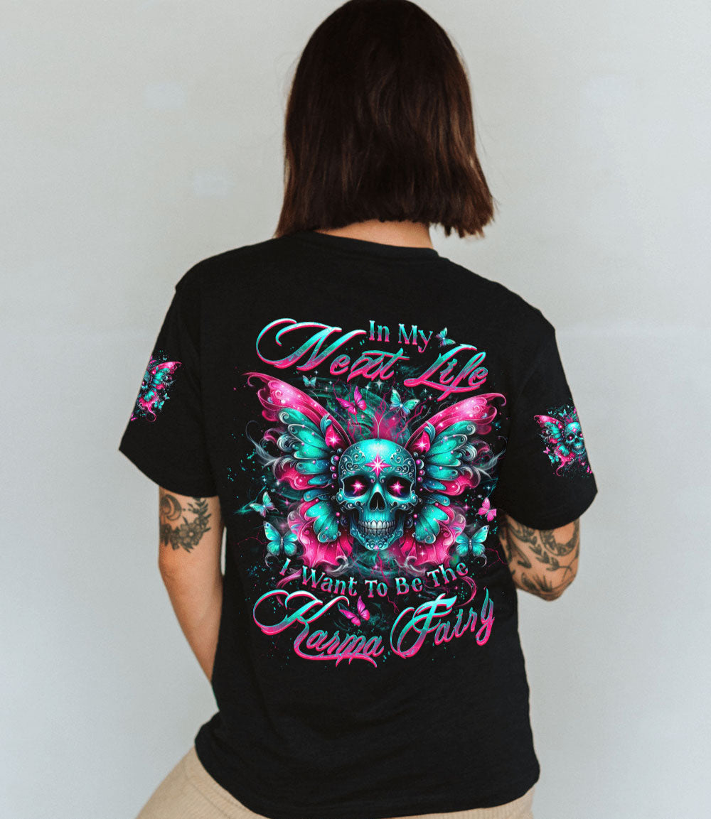 KARMA FAIRY SKULL WINGS ALL OVER PRINT - YHDU1303252