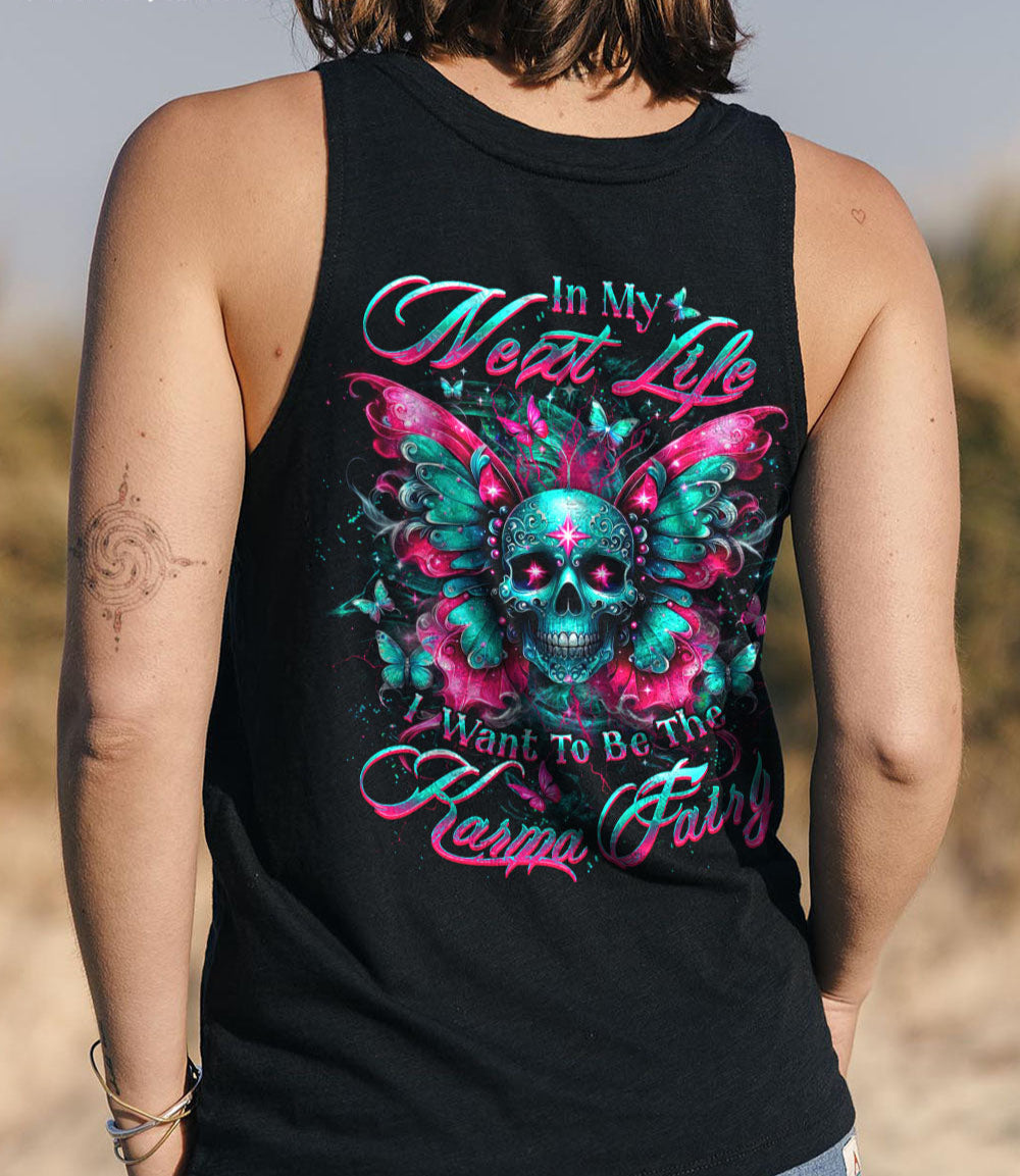 KARMA FAIRY SKULL WINGS ALL OVER PRINT - YHDU1303252