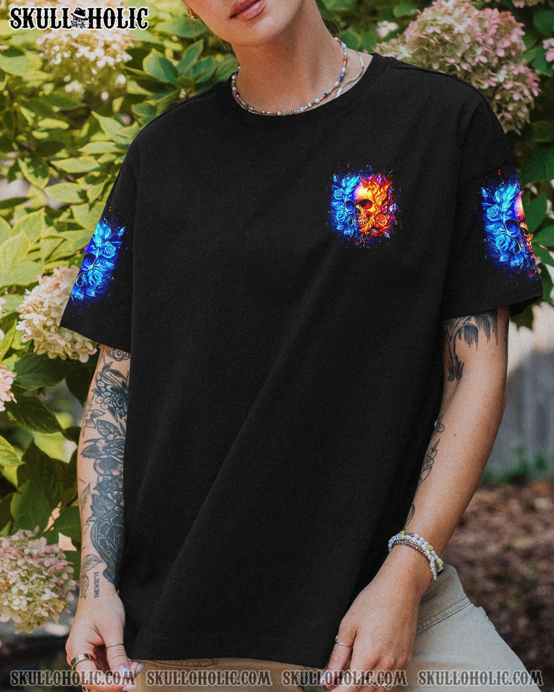 DON'T TRY TO FIGURE ME OUT SKULL ALL OVER PRINT - YHDU1604251