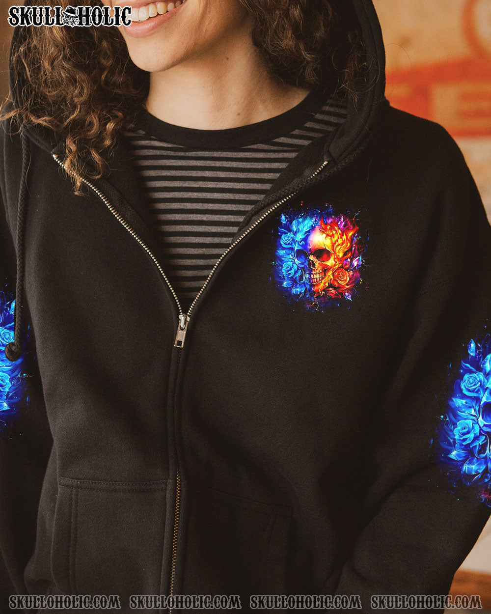 DON'T TRY TO FIGURE ME OUT SKULL ALL OVER PRINT - YHDU1604251