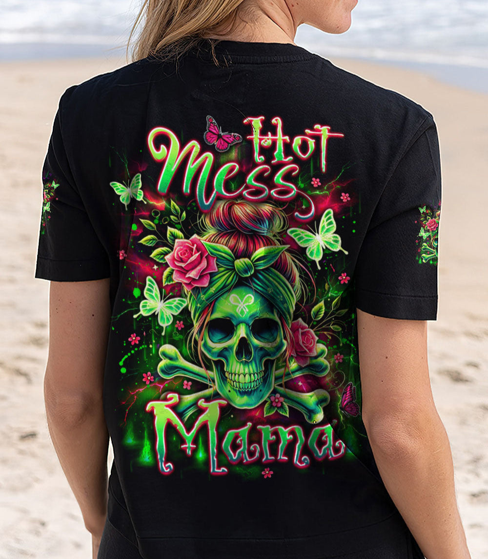 HOT MESS MAMA ALL OVER PRINT - YHDU1803252