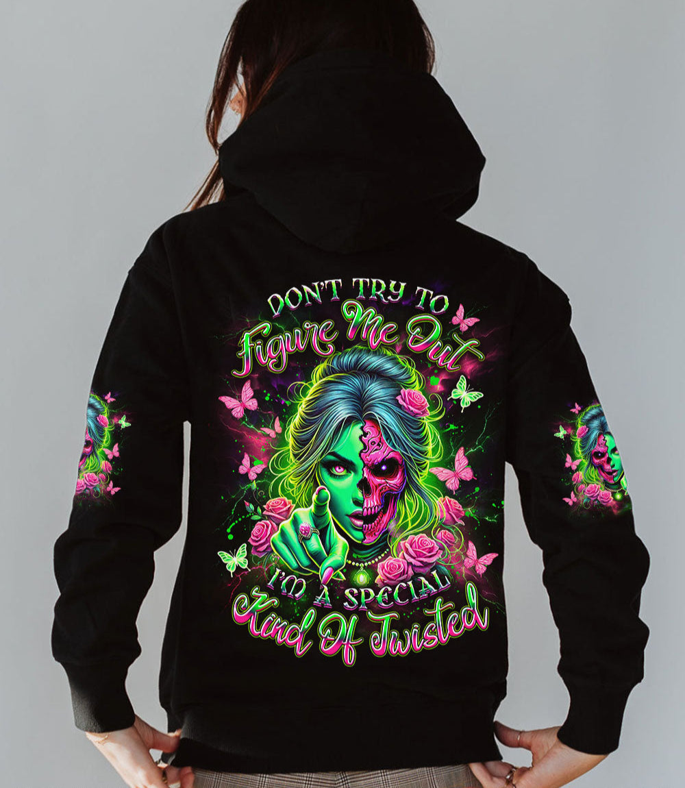 DON'T TRY TO FIGURE ME OUT SKULL ALL OVER PRINT - YHDU1903253