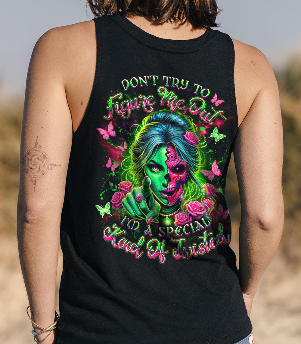 DON'T TRY TO FIGURE ME OUT SKULL ALL OVER PRINT - YHDU1903253