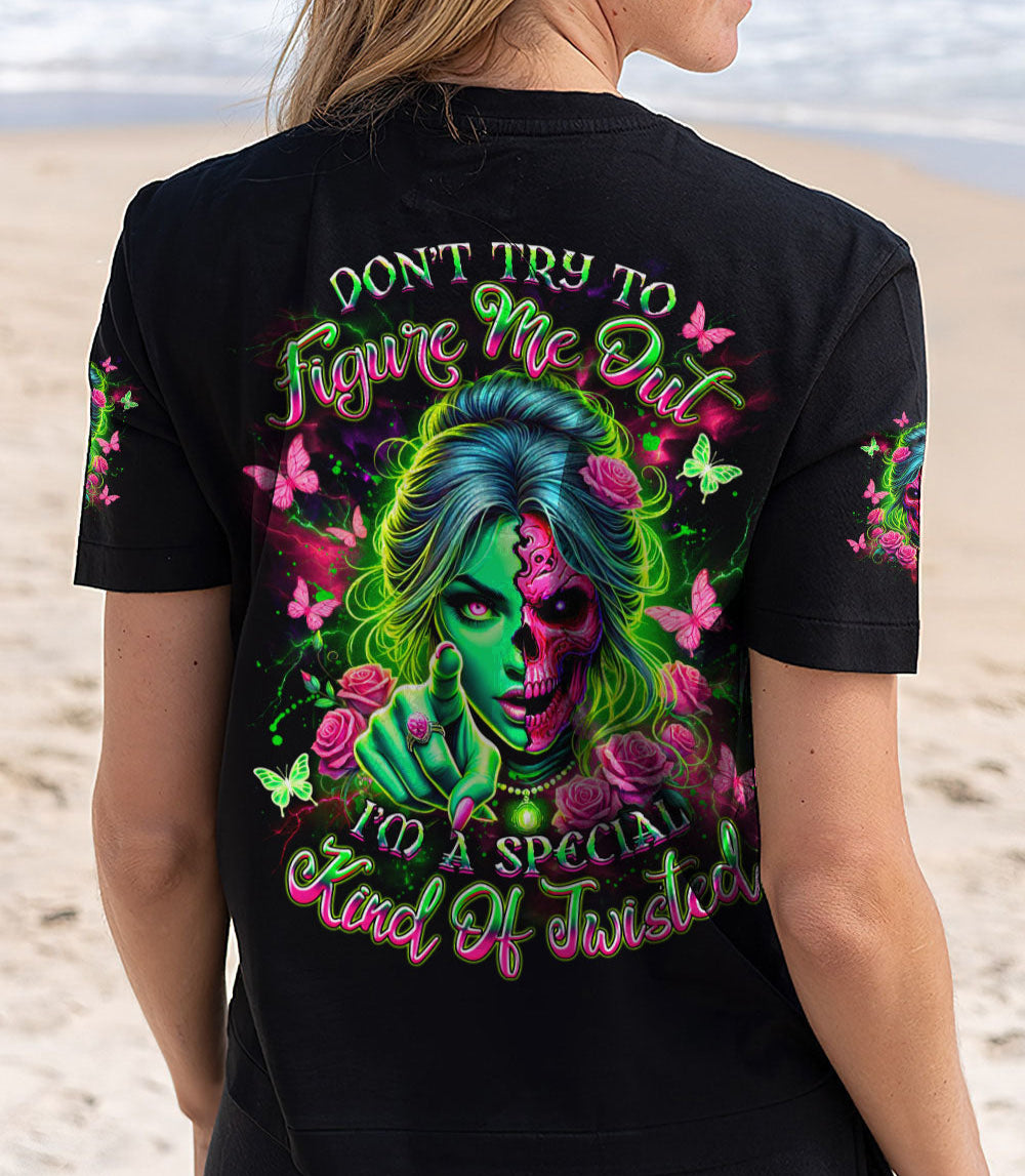 DON'T TRY TO FIGURE ME OUT SKULL ALL OVER PRINT - YHDU1903253