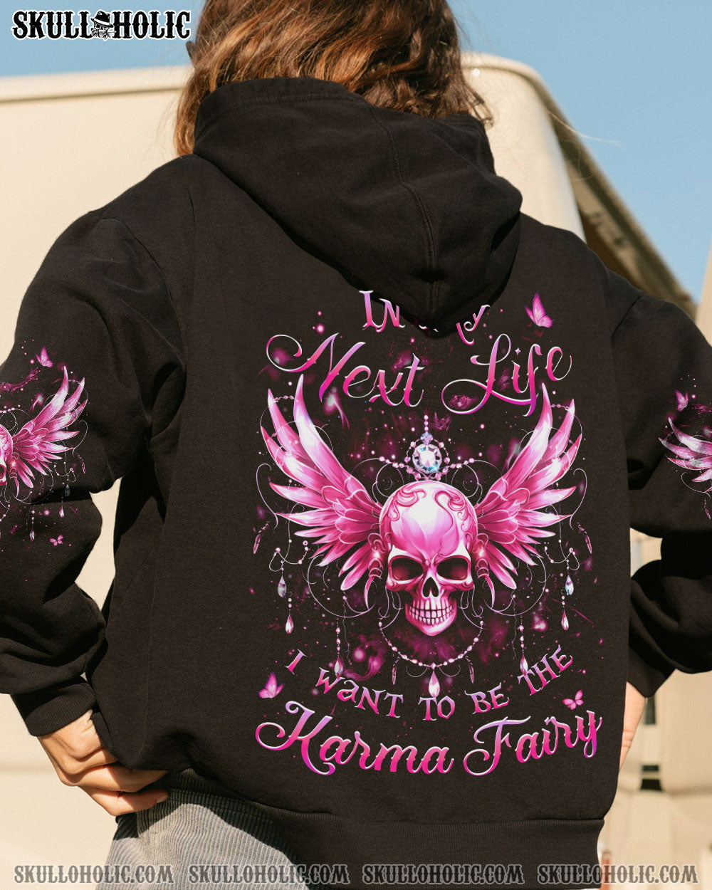 KARMA FAIRY SKULL ALL OVER PRINT - YHDU1909231