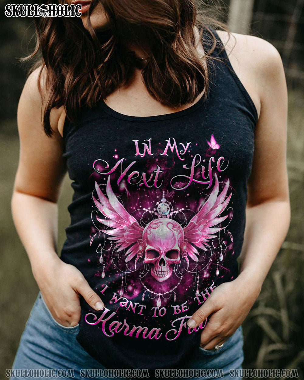 KARMA FAIRY SKULL ALL OVER PRINT - YHDU1909231