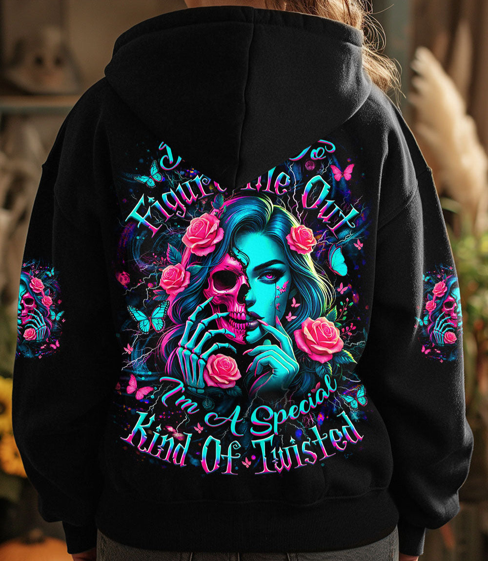 DON'T TRY TO FIGURE ME OUT SKULL ALL OVER PRINT - YHDU2103251