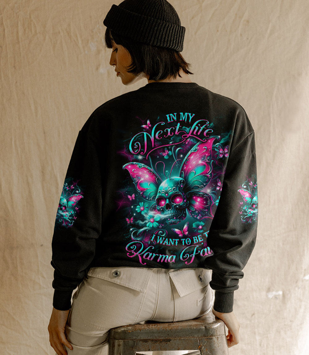 KARMA FAIRY SKULL WINGS ALL OVER PRINT - YHDU2103252