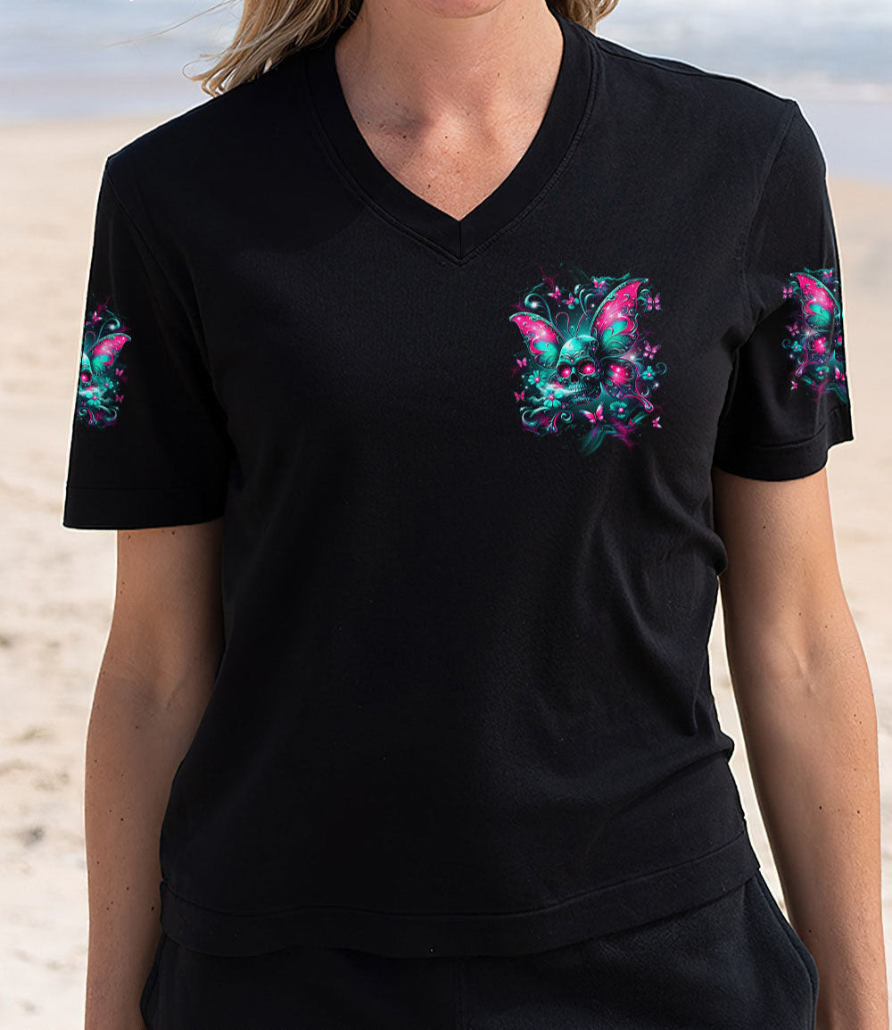 KARMA FAIRY SKULL WINGS ALL OVER PRINT - YHDU2103252