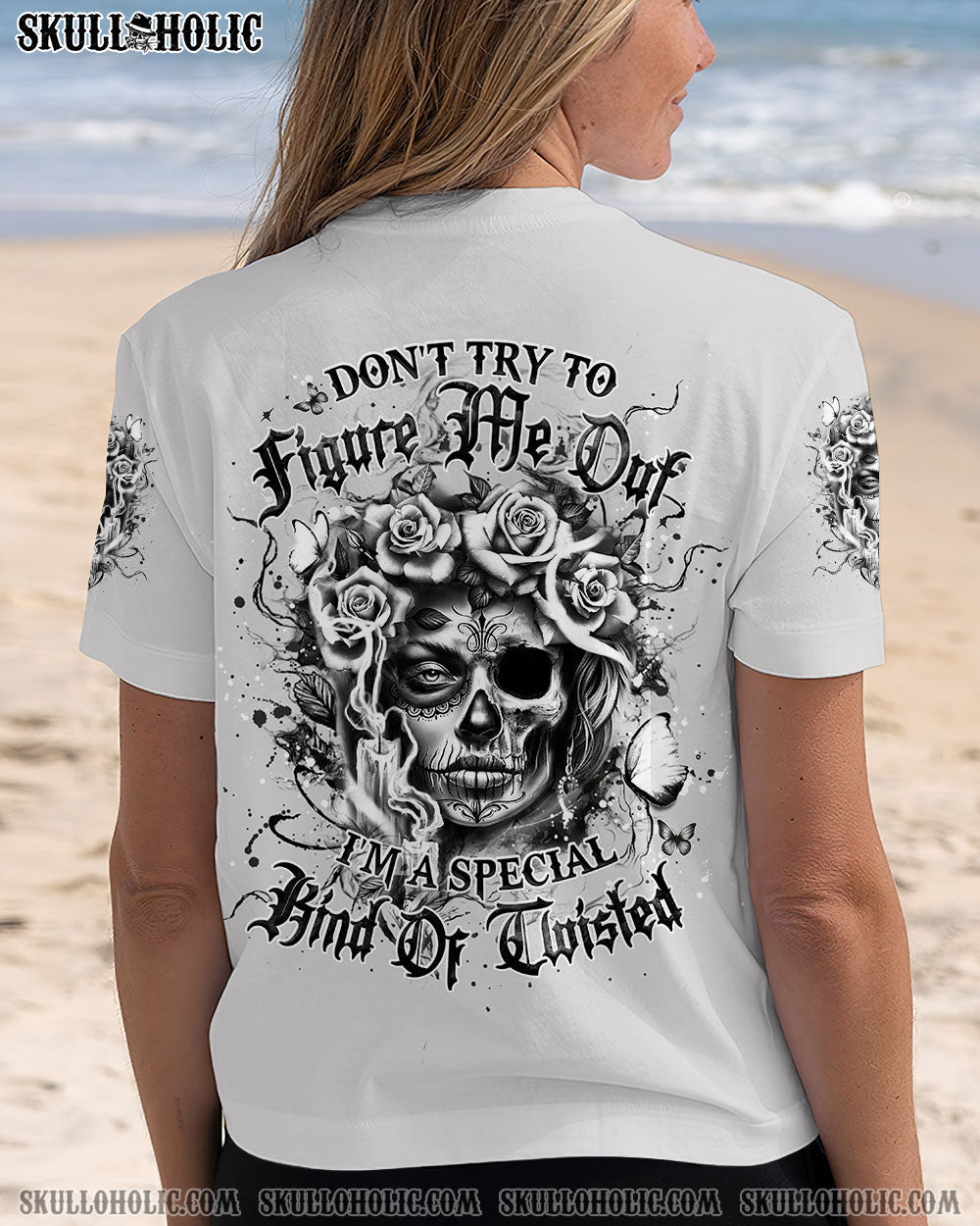 DON'T TRY TO FIGURE ME OUT SKULL ALL OVER PRINT - YHDU2104251