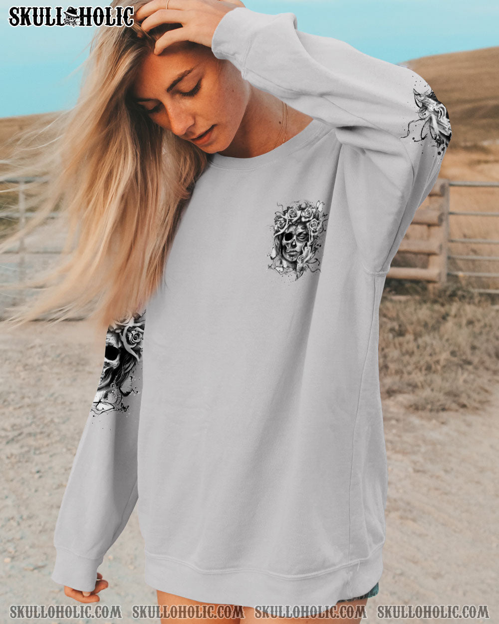 DON'T TRY TO FIGURE ME OUT SKULL ALL OVER PRINT - YHDU2104251