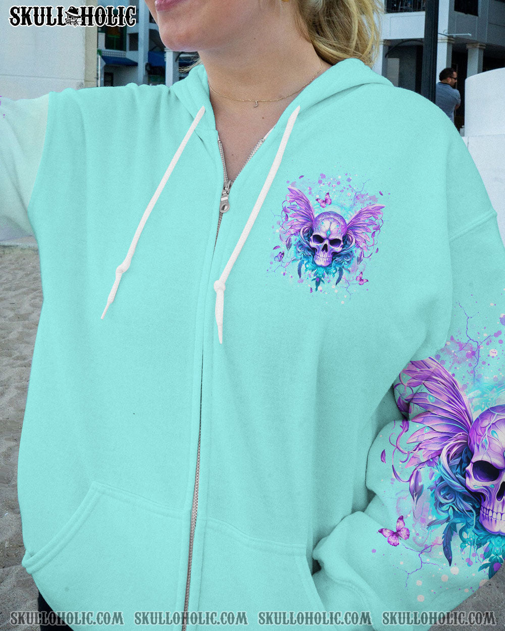 THE GOOD GIRL IN ME SKULL WINGS ALL OVER PRINT - YHDU2311231