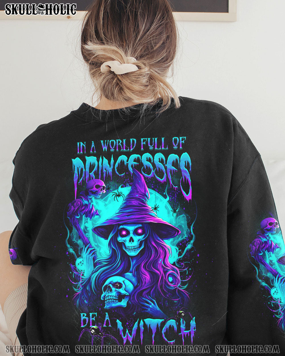 IN A WORLD FULL OF PRINCESSES BE A WITCH HALLOWEEN ALL OVER PRINT - YHDU2507234