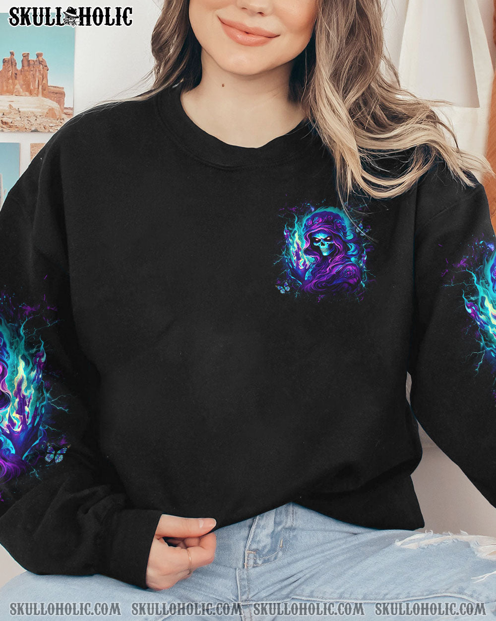 THE GOOD GIRL IN ME GOT TIRED SKULL ALL OVER PRINT - YHDU2612232