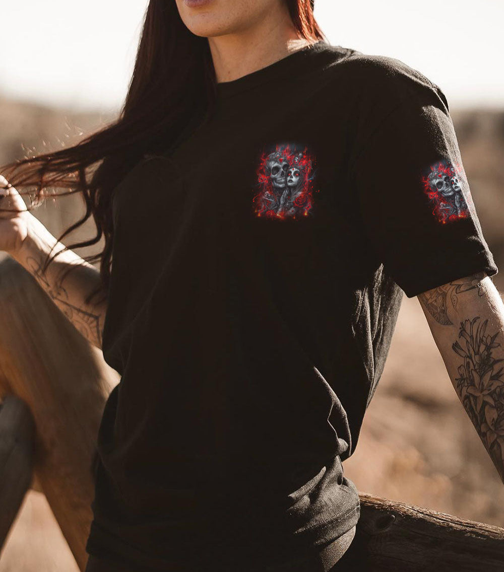LOVE ME LIKE MY DEMONS DO SKULL ALL OVER PRINT - YHDU2702252