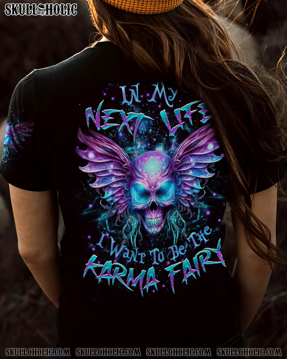 KARMA FAIRY SKULL ALL OVER PRINT - YHDU2710231