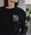 JUST A WOMAN WHO LOVES SKULL AND HAS TATTOOS ALL OVER PRINT - YHDU2802253