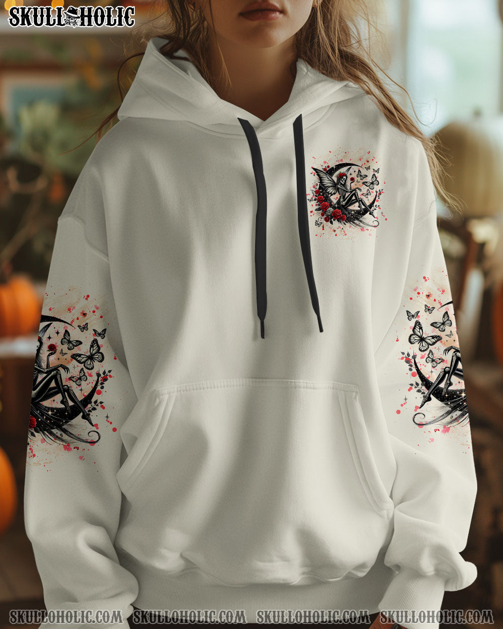 KARMA FAIRY SKELETON LADY BUTTERFLY ALL OVER PRINT - YHHG0204251