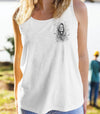 JUST A WOMAN WHO LOVES SKULL AND HAS TATTOOS ALL OVER PRINT - YHHG0403251