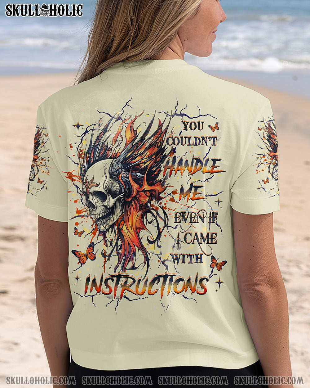 YOU COULDN'T HANDLE ME SKULL ALL OVER PRINT - YHHG0404253
